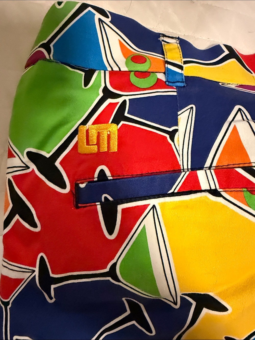 Loudmouth Vibrant Multicolor Martini Board Shorts - Picture 3 of 4